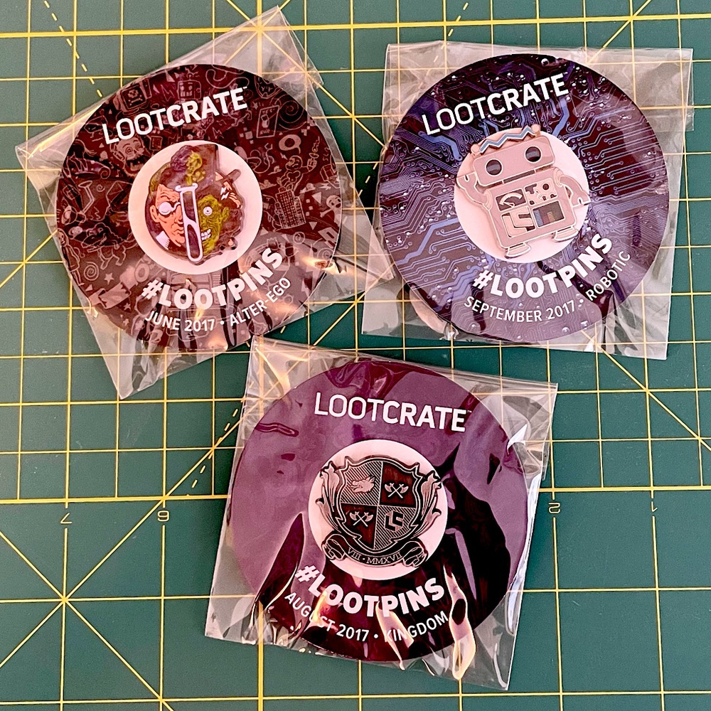 Assorted 2017 Loot Crate pins